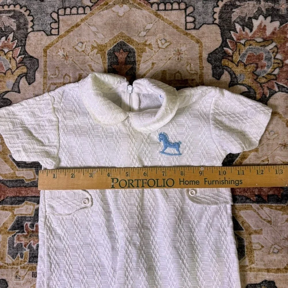 Vintage 1970s baby toddler one year old clothes bundle outfit lot flare jumper